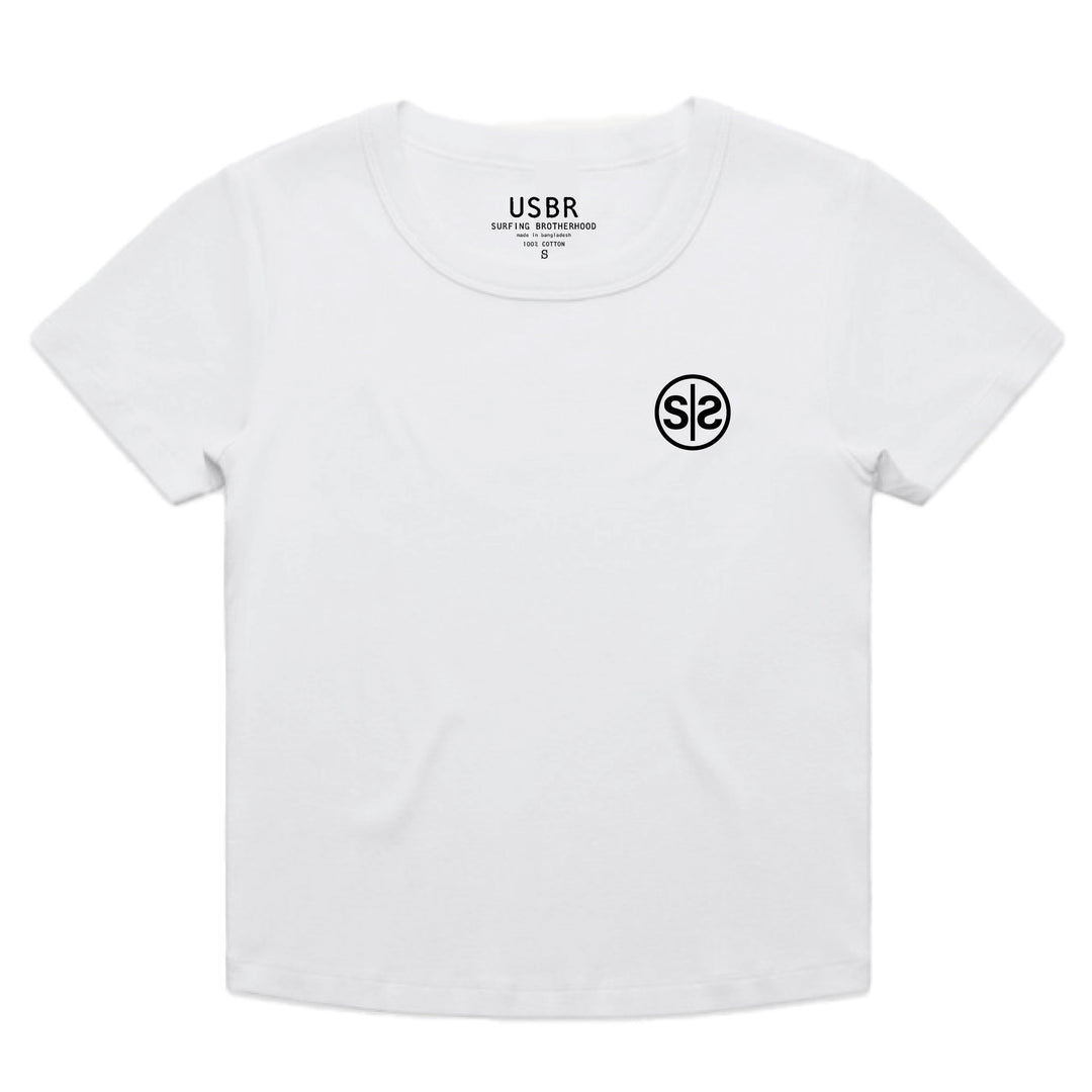 Baby Rib Tee - White