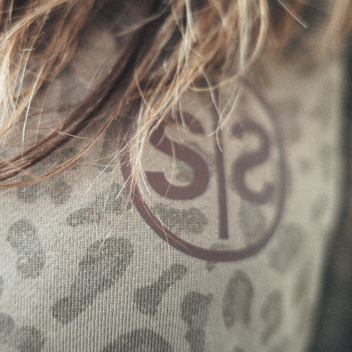 Stoke Leopard Crew - Washed Brown