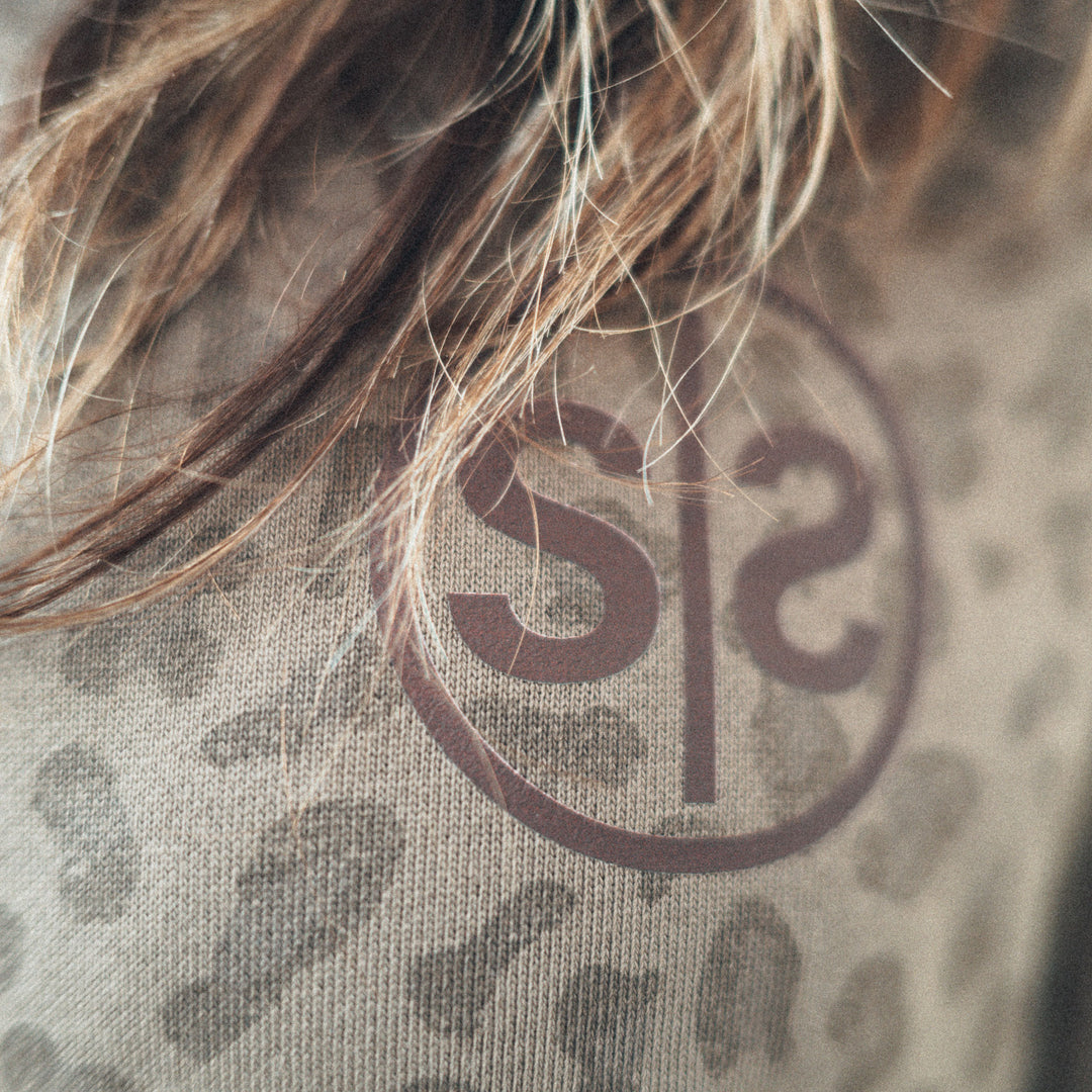 Stoke Leopard Pullover - Washed Khaki