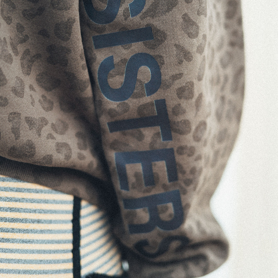 Stoke Leopard Crew - Washed Brown