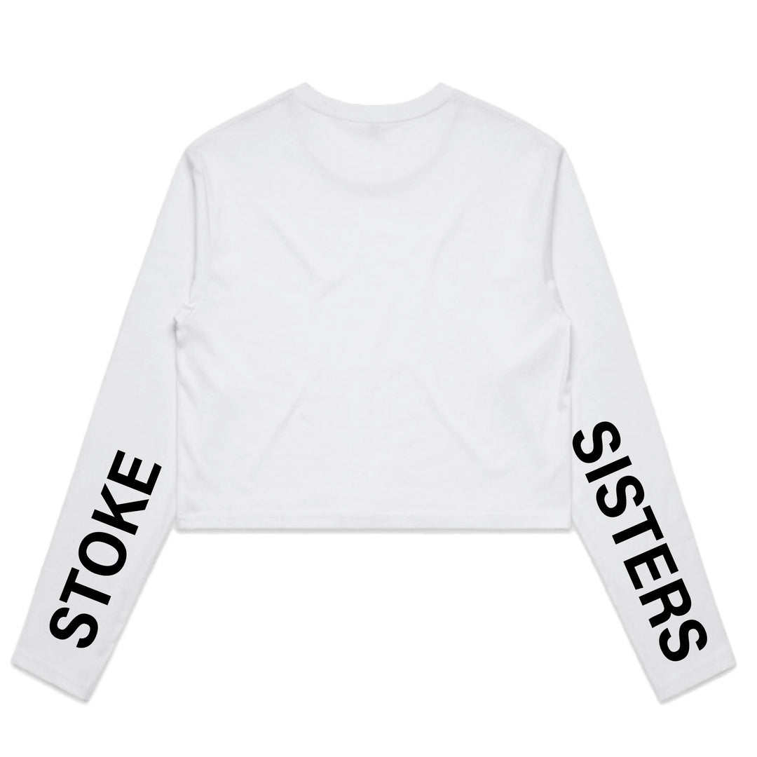 Stoke Crop Top - White