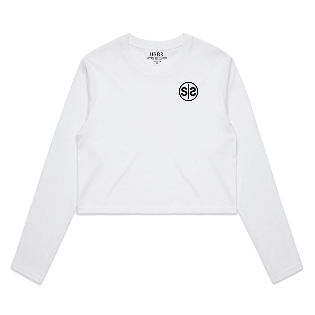 Stoke Crop Top - White