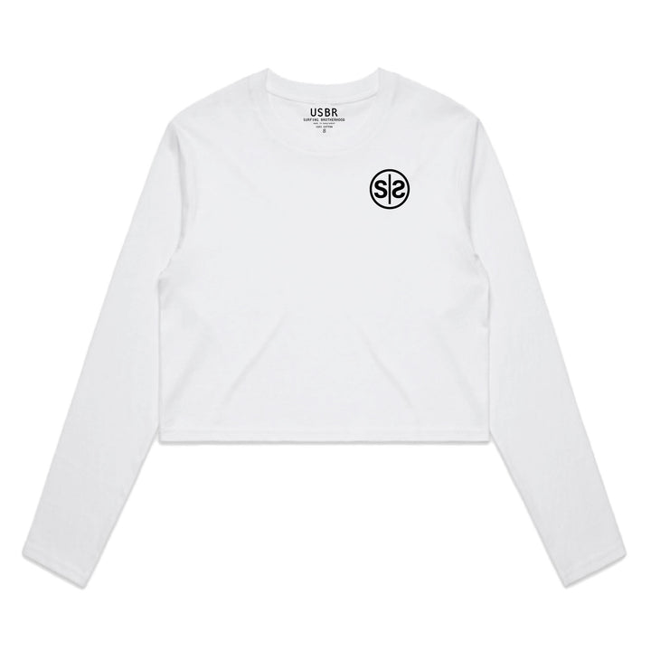 Stoke Crop Top - White