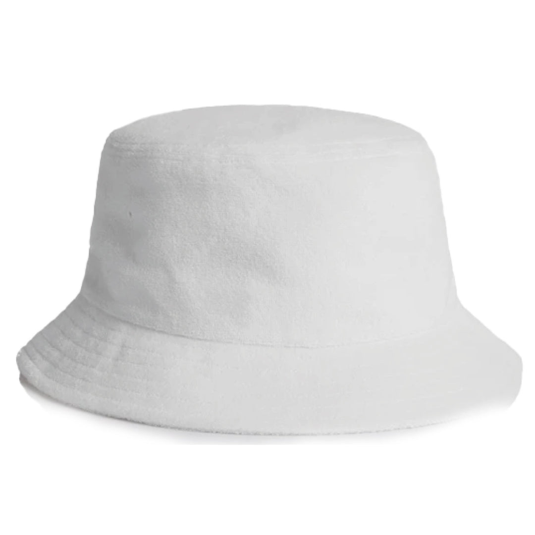 Terry Cloth Bucket Hat - White