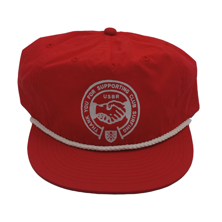 Thank You Nylon Rope Hat - Red