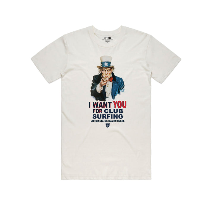 We Want You Tee - White