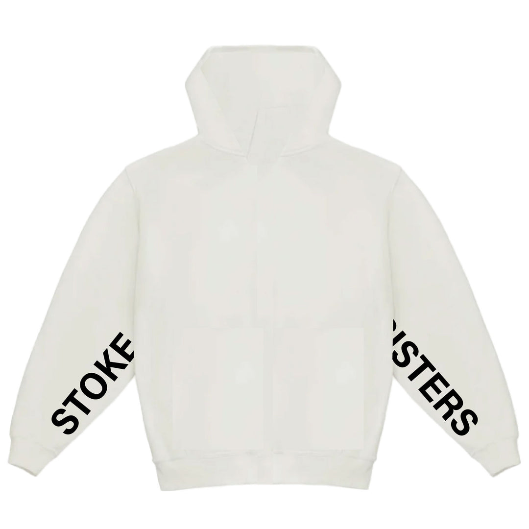 Stoke Zip Hoodie - White