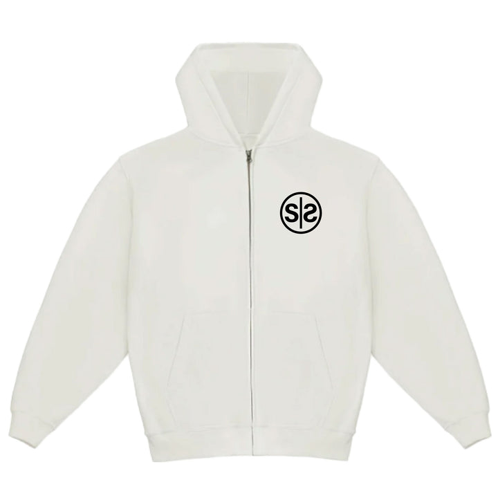 Stoke Zip Hoodie - White